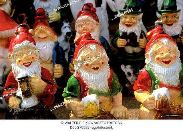 Decorative gnomes. Karlovy Vary. Czech Republic