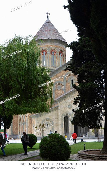 Nunnery Bodbe (4th-8th century) in Georgia (Kakheti), recorded on 21.05.2019 | usage worldwide. - Sighnaghi/Georgien