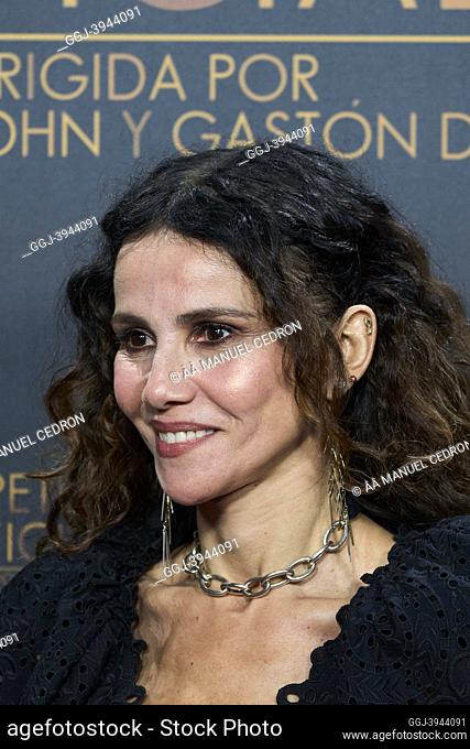 Goya Toledoo attends 'Official Competition (Competencia Oficial)' Madrid Premiere at Capitol Cinema on February 21, 2021 in Madrid, Spain