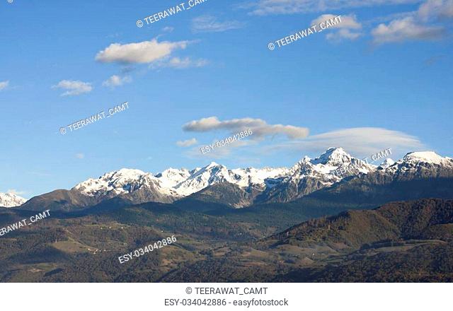 Mountain at Grenoble City (Provence - Alpes, France)