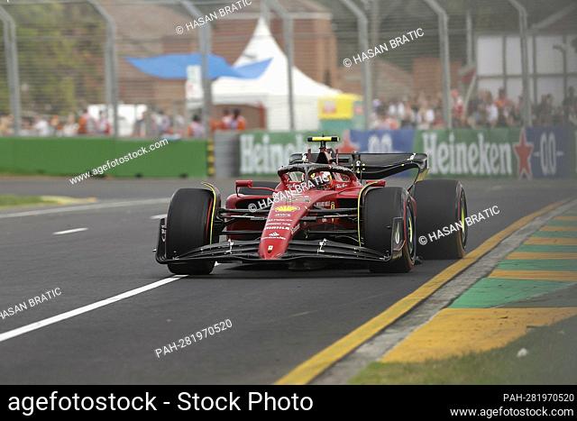 April 8th, 2022, Albert Park, Melbourne, FORMULA 1 ROLEX AUSTRALIAN GRAND PRIX 2022 , in the picture Carlos Sainz Jr. (ESP), Scuderia Ferrari