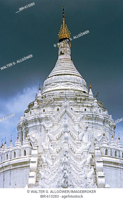 Hsinbyume Pagoda, Mingun, near Manalay, Myanmar (Burma), Southeast Asia, Asia