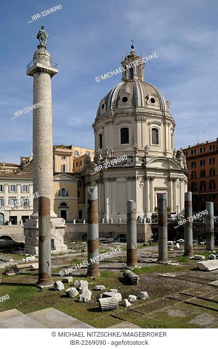 Trajan's Column, Trajan's Forum, Rome, Italy, Europe, PublicGround
