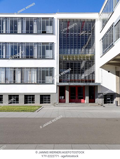 Impressions from the Staatliches Bauhaus, former home of the design school that founded modernism, in Dessau, Germany