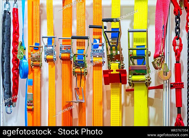Ratchet Straps Fasteners for Freight Cargo Safety