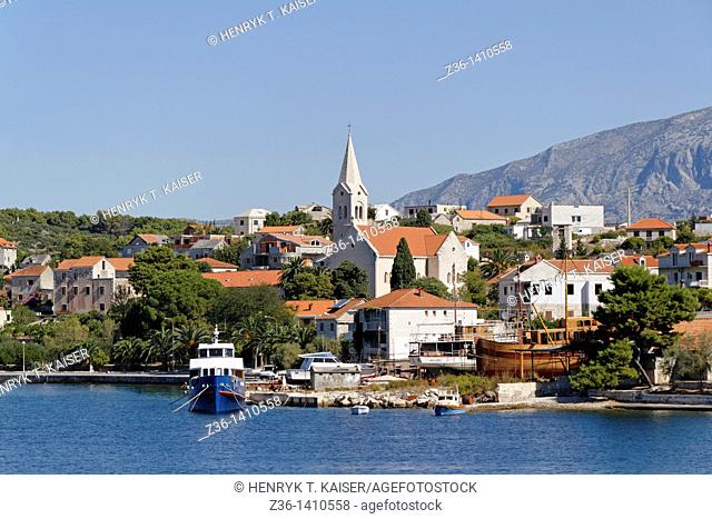 Sumartin fishing village at Brac Island, Croatia, Europe