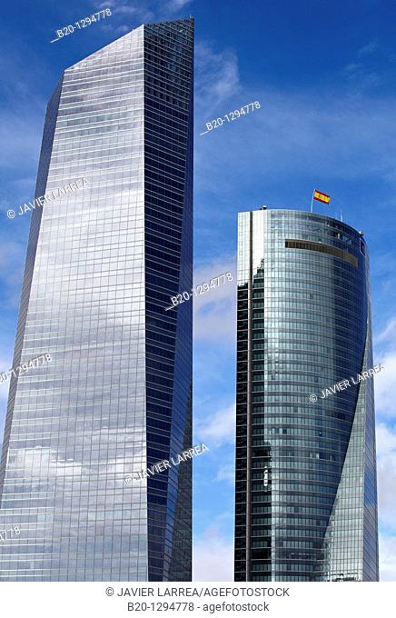 Torre de Cristal and Torre Espacio, CTBA, Cuatro Torres Business Area, Madrid, Spain