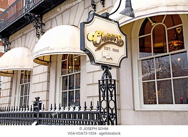 Cheers Bar featured in Cheers TV show, Established in 1895, Boston, MA., New England, USA