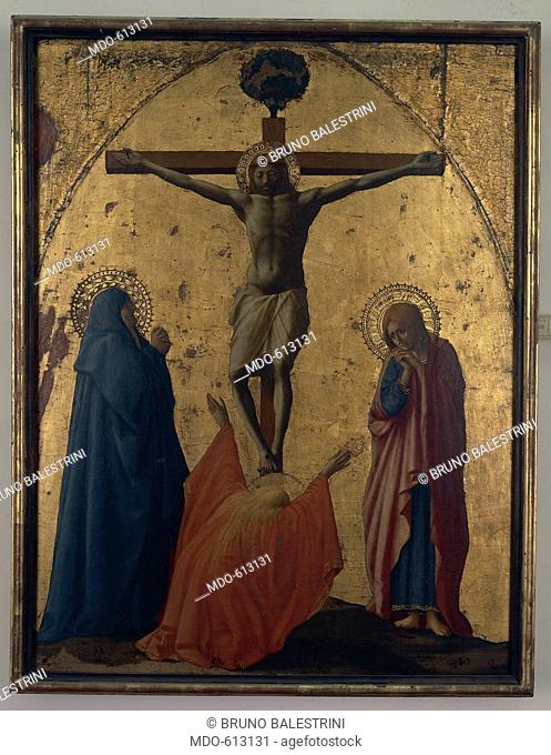 Crucifixion (from Pisa Polyptych), by Tommaso di Ser Giovanni Cassai known as Masaccio, 1426, 15th Century, tempera and oil on panel