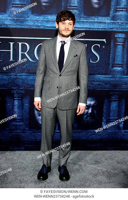 Los Angeles Premiere for season 6 of HBO's ""GAME OF THRONES"" Featuring: Iwan Rheon Where: Hollywood, California, United States When: 10 Apr 2016 Credit:...