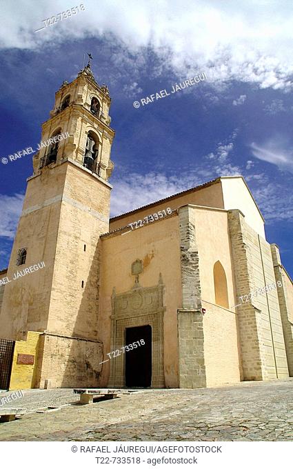 Baena (Córdoba). España. Iglesia de Santa María la Mayor en el casco histórico del pueblo cordobés de Baena