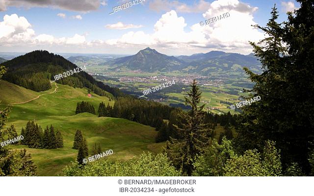 Mt Gruenten, Allgaeu Alps, Sonthofen, Allgaeu, Bavaria, Germany, Europe