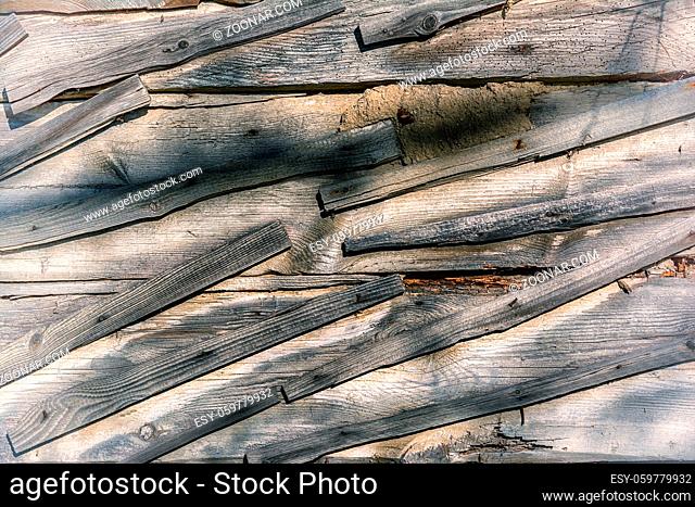 Timber wood rough wall texture. Vintage background