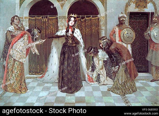 Sureniants Vardkes - Queen Zabel's Return - Russian School - 19th Century