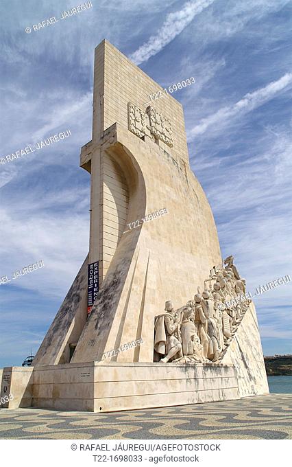 Lisbon Portugal  Monument to the Discoveries along the Tagus River in Lisbon