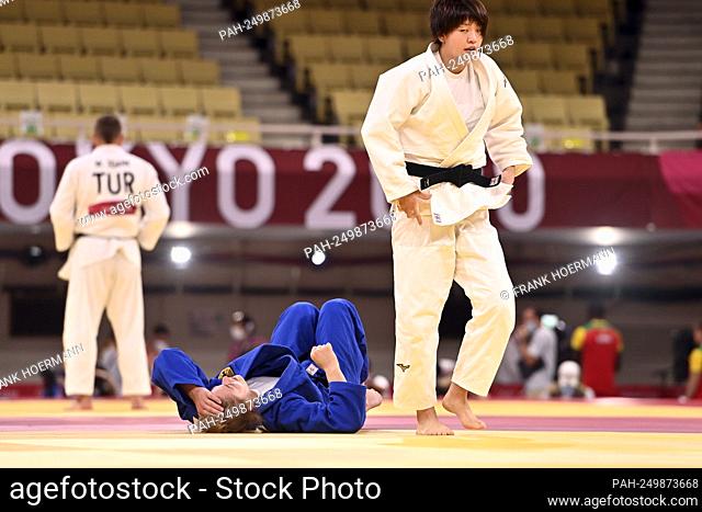 Giovanna SCOCCIMARRO (GER) lost in the last sixteen versus Chizuru ARAI (JPN). Judo, women, women -70 kg, elimination round on July 28th, 2021, Nippon Budokan