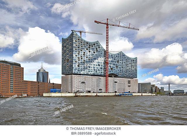 Construction site, Elbe Philharmonic Hall, Hamburg, Germany