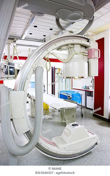 DIGITAL ANGIOGRAPHY MACHINE Photo essay at the hospital of Meaux 77, France