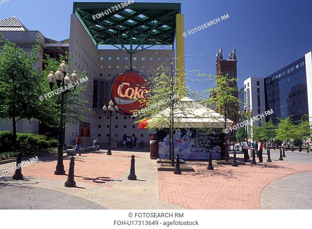 Coca-Cola, Atlanta, GA, Georgia, World of Coca-Cola Atlanta and Coca-Cola Fountain in downtown Atlanta
