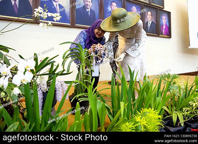 King Willem-Alexander and Queen Maxima of The Netherlands at the Kraton Yogyakarta in Yogyakarta, on March 11, 2020, departer at Sri Sultan Hamengku Buwono X...