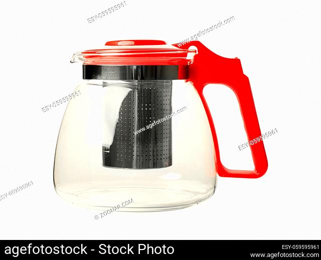 Modern teapot or kettle isolated on white background