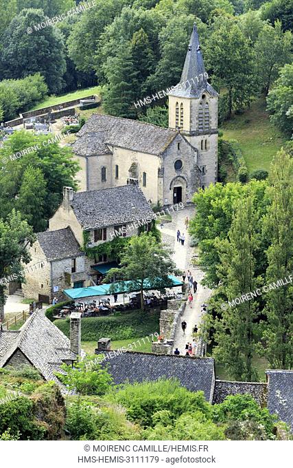 France, Aveyron, Belcastel, labelised More Beautiful Villages of France