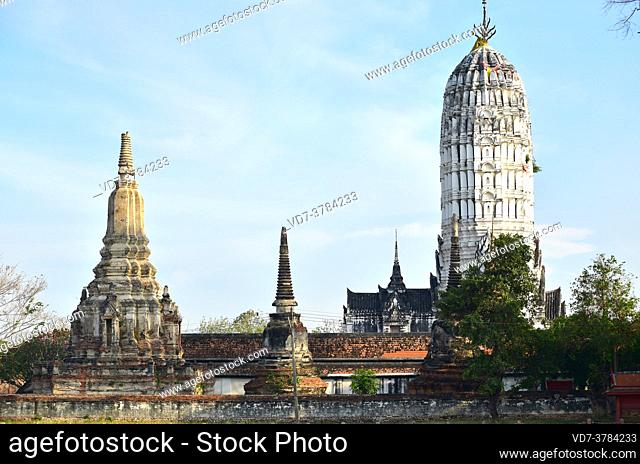 Ayutthaya Historical Park, Wat Phutthaisawan buddhist temple (14th century, World Heritage). Phra Nakhon Si Ayutthaya, Thailand