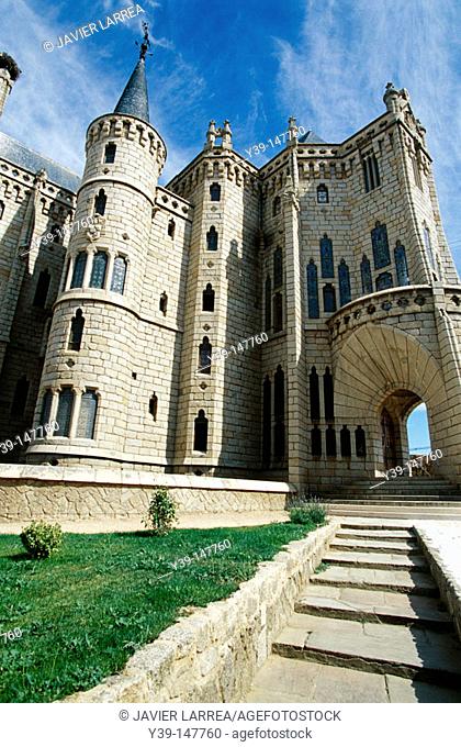 Episcopal Palace by Gaudí, Astorga. León province, Castilla-León, Spain