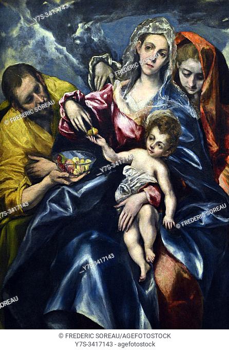 The Holy Family with Mary Magdalen, 1600, by the artist El Greco, Cleveland Museum of Art