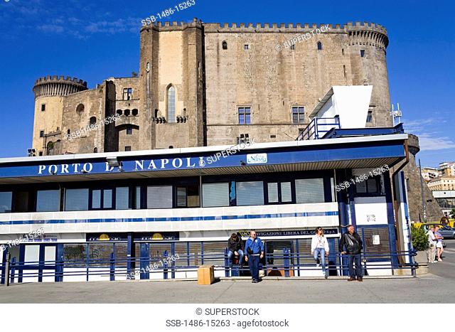 Ferry terminal in the Port of Naples, Campania, Italy, Europe