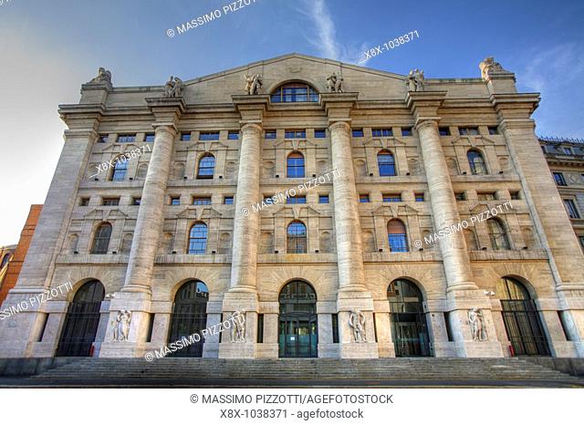 Palazzo Mezzanotte, the Stock Exchange Building, Milan, Italy