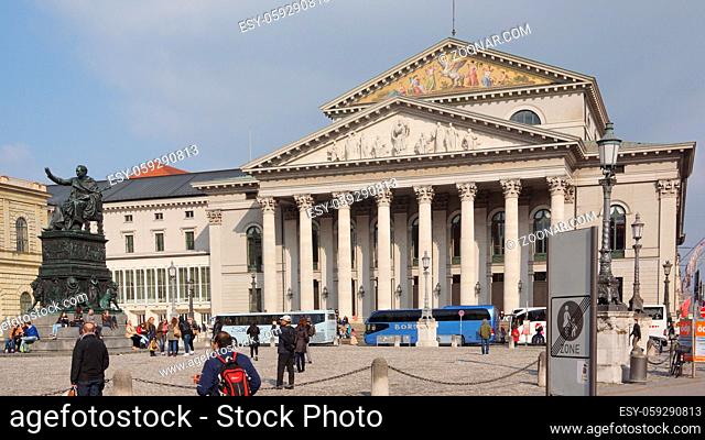Germany travel national theatre munish odeons square monument pillars national theatre