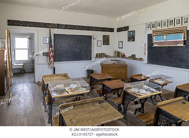 Torrington, Wyoming - The Midway School House at the Homesteaders Museum. The one-room school operated from 1928 to 1949