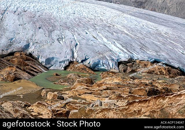 new granite landscape revealed by a retreating Fyles Glacier, Coast Mountains, Chilcotin region, Chilcotin Ark, British Columbia, Canada