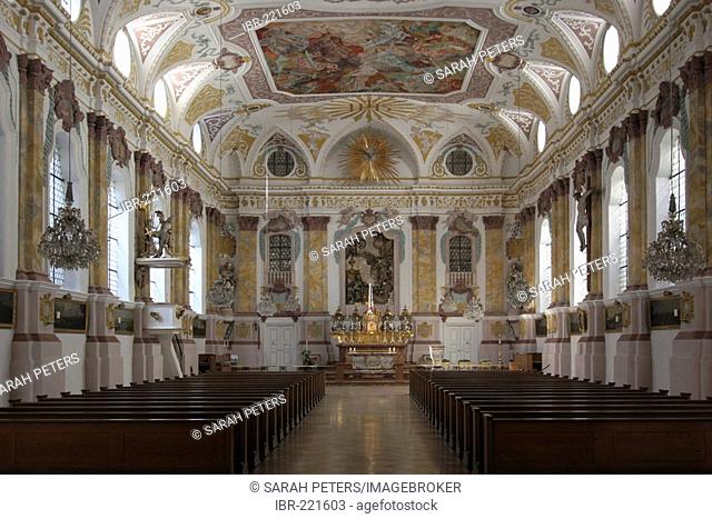 Indoor photo of the Citizen Hall Church in Munich, Upper Bavaria, Bavaria, Germany