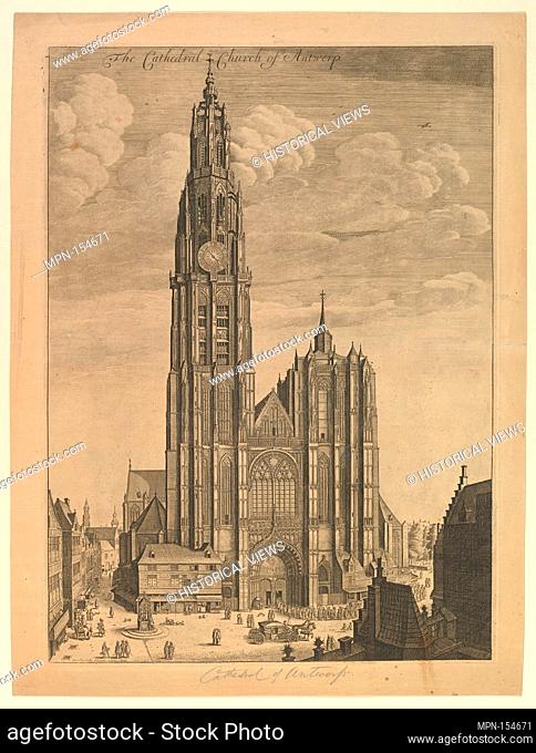 Antwerp Cathedral (Prospectvs Tvrris Ecclesiæ Cathedralis). Artist: Wenceslaus Hollar (Bohemian, Prague 1607-1677 London); Date: 1649; Medium: Etching