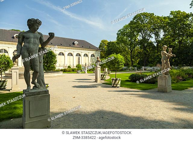 Summer in Royal Baths (Lazienki) Park in Warsaw, Poland