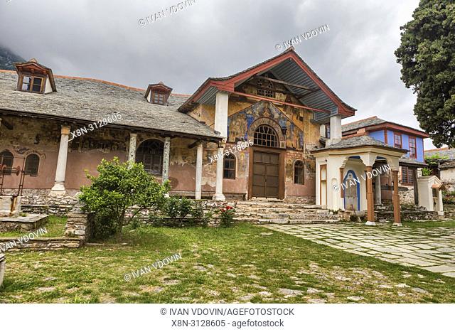 Refectory (10th century), Monastery of Great Lavra, Mount Athos, Athos peninsula, Greece