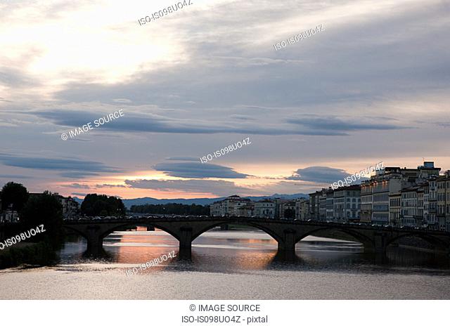 Ponte Santa Trinita and River Arno, Florence, Italy