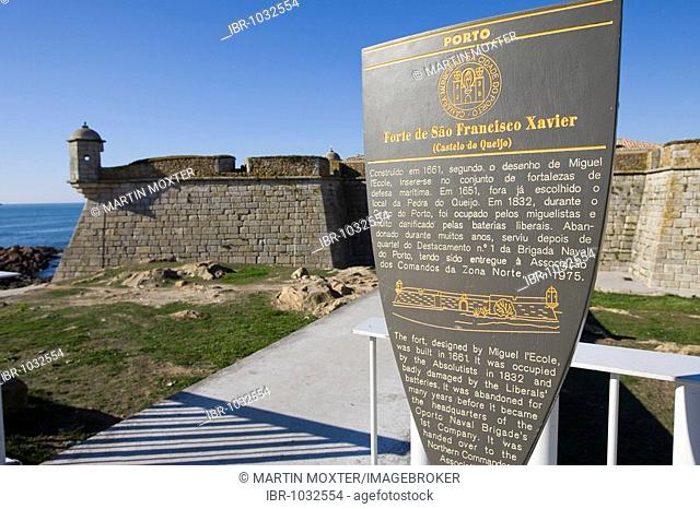 Forte de Sao Francisco Xavier Fortress, built 1832, Porto, UNESCO World Cultural Heritage Site, Portugal, Europe