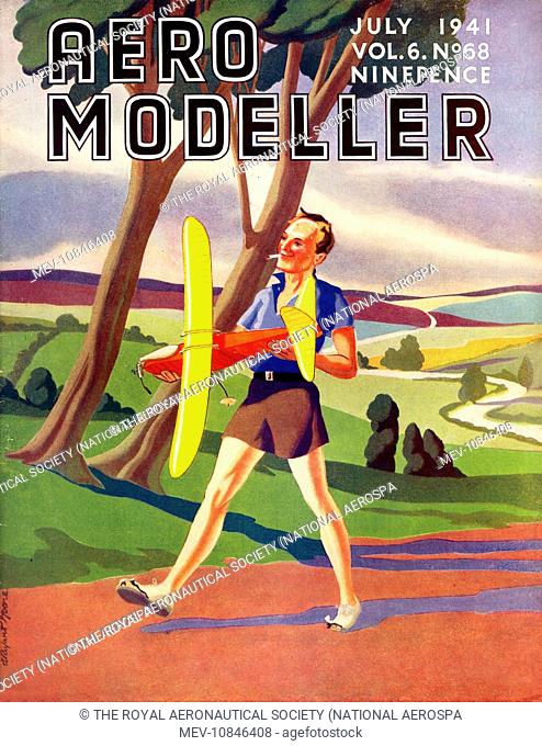 The front cover of The Aero Modeller, July 1941, 6, (68)