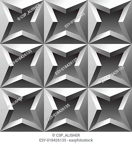 3d metallic seamless pattern