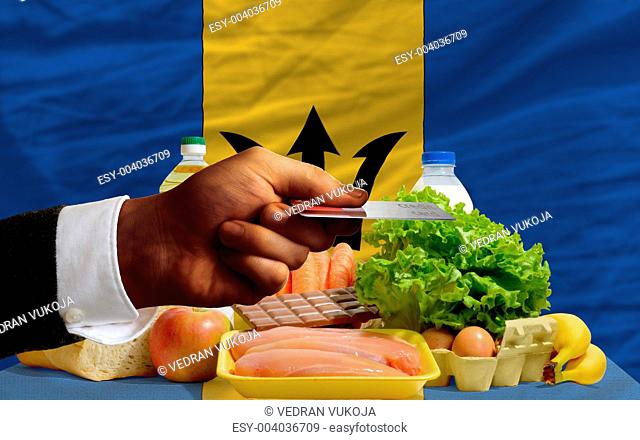 buying groceries with credit card in barbados