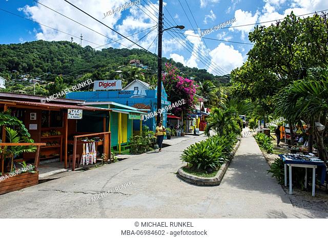 Street scene in Port Elizabeth, Bequia, St. Vincent and the Grenadines, Carribean