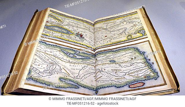 Peutingeriana Tabula, XVII century at Quirinale Palace, Rome, ITALY-05-12-2016