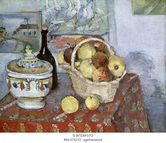 SF Kunst, Cezanne, Paul (19.1.1839 - 22.10.1906), Gemälde, 'Stilleben mit Suppenterrine, ', (Nature Morte a la Soupiere), um 1877, 82x65 cm, Öl auf Leinwand