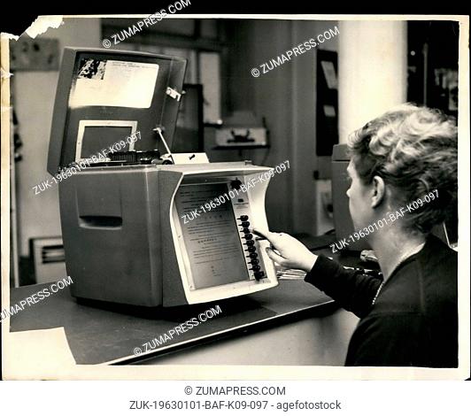 Jan. 01, 1963 - The question and answer machine, New advance in automatic teaching: On show at the exhibition of Teaching Machines in London today are a number...
