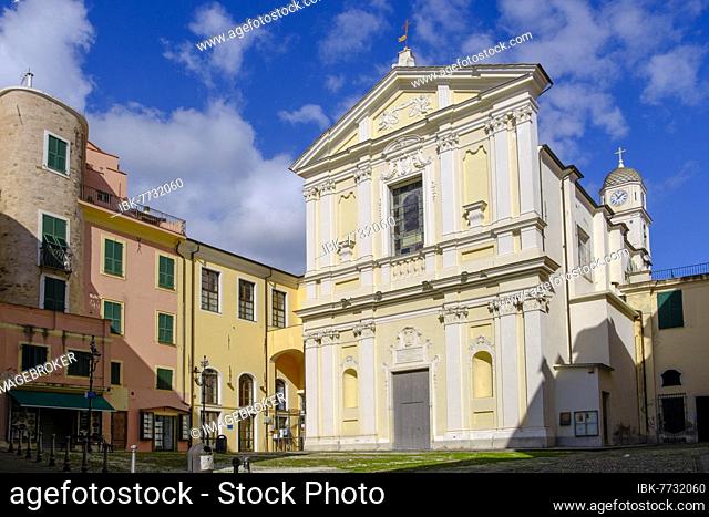 Church di Santo Stefano, Old Town la Pigna, San Remo, Sanremo, Riviera, Liguria, Italy, Europe