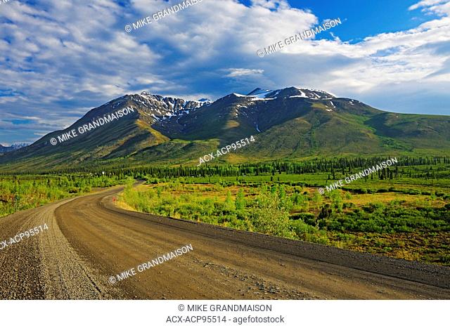 Ogilvie Mountains on the Dempster Highway near KM 72 close to the Tombstone Campground On the Dempster Highway Yukon Canada