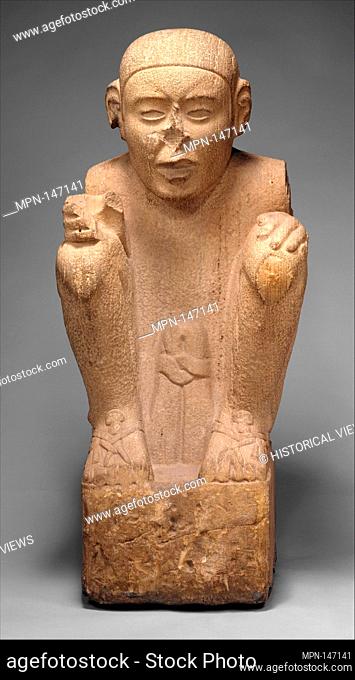 Standard Bearer. Date: 15th-early 16th century; Geography: Mexico, Mesoamerica, Veracruz; Culture: Aztec; Medium: Sandstone